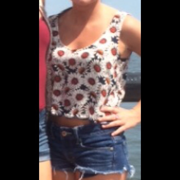 Sunflower crop top - Picture 3 of 3