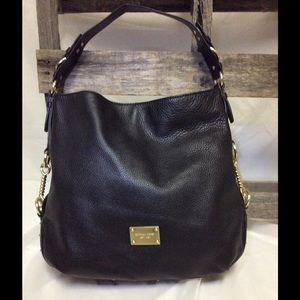 NWOT Genuine Michael Kors black leather Handbag