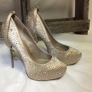 Aldo Nude Platform Heels