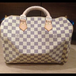 Plaid bag speedy size 30 with strap