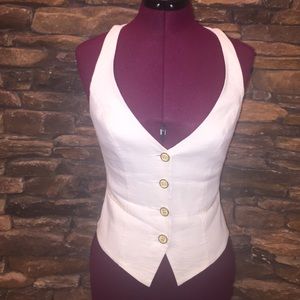 Bebe White Vest
