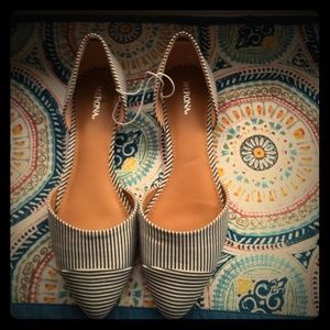 NWT Merona striped flats