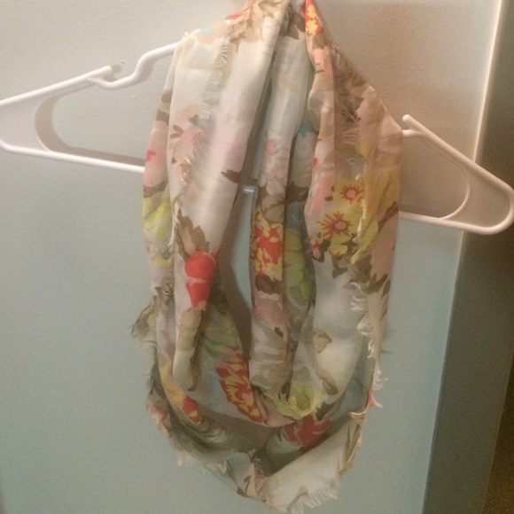 Floral infinity scarf