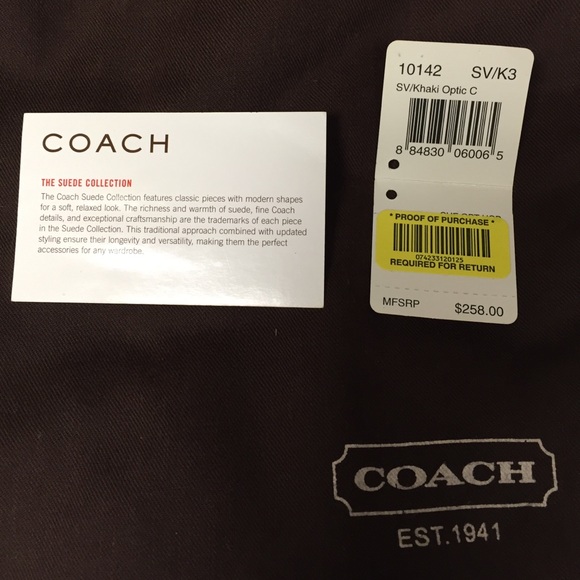 Coach bag - Khaki Optic - Suede Collection - Picture 4 of 6