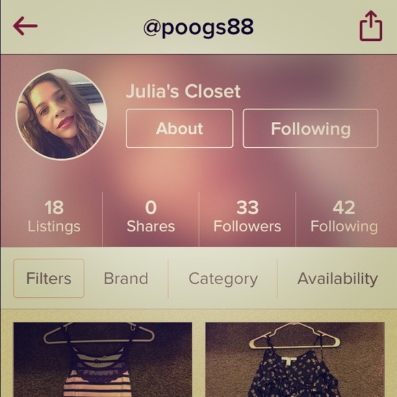 Go follow and check out my friends closet! - Picture 1 of 1