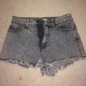 Urban outfitters washed out black shorts