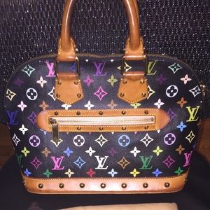 Louis Vuitton Alma pm multicolor bag purse auth