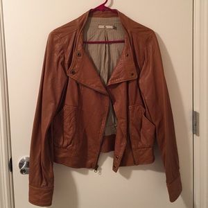 Mike & Chris brown leather jacket
