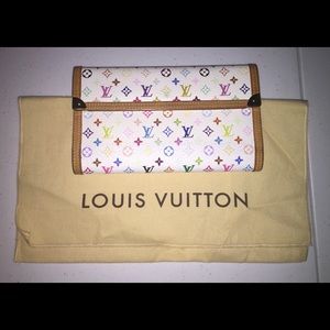 Louis Vuitton Multicolor Porte Tresor White