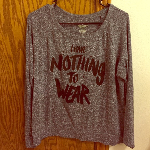 Long sleeve AE shirt.