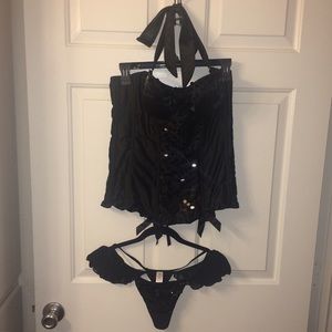 👻 Fredericks Corset and Thong 🎃