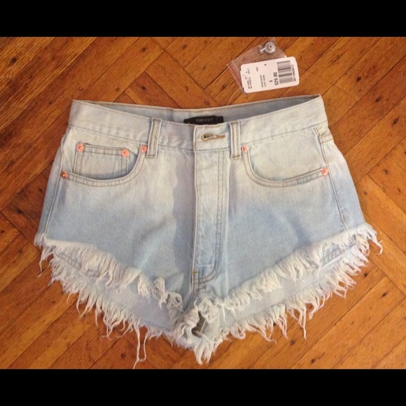 NWT denim shorts in light blue