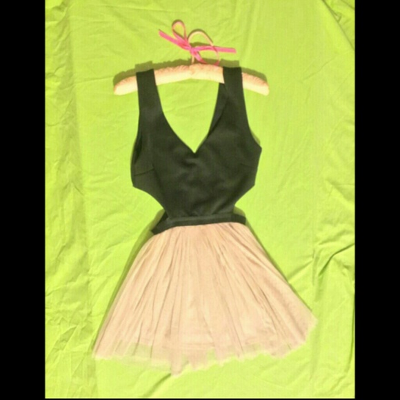 Cutout mini with tutu skirt
