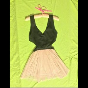 Cutout mini with tutu skirt