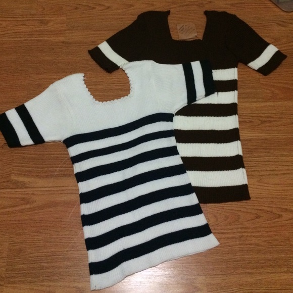 Vintage, knitted form fitting blouse