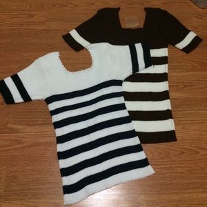 Vintage, knitted form fitting blouse