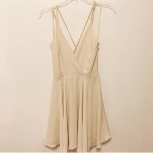 Cream colored dress front UO