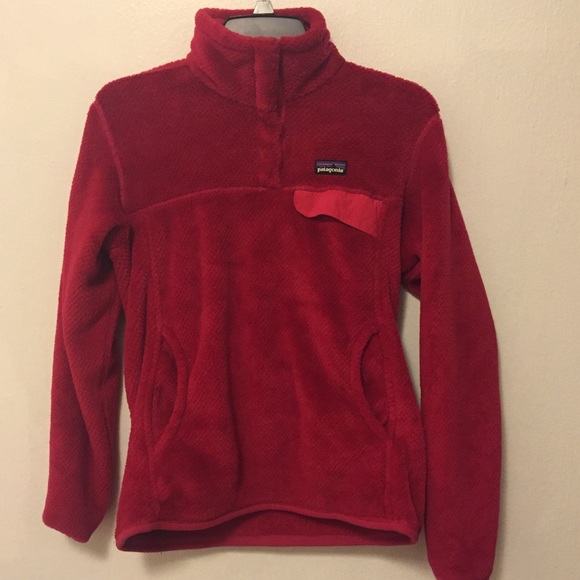 Pink Patagonia Snap-T pull over fleece
