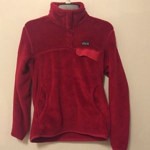 Pink Patagonia Snap-T pull over fleece