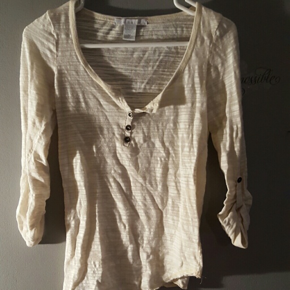 Cream colored dressy tunic