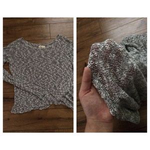 Lightweight Heather grey Hollister sweater