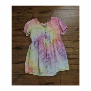 Hand dyed baby doll style dress