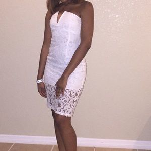 ON HOLD - Misguided White Lacey Dress