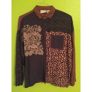 Vintage Mixed Pattern Button Down