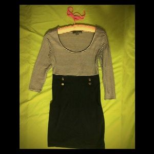 Nautical bodycon dress