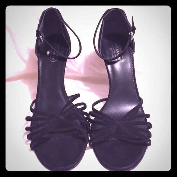Coach Ankle Strap Stiletto Sandals - Picture 1 of 4
