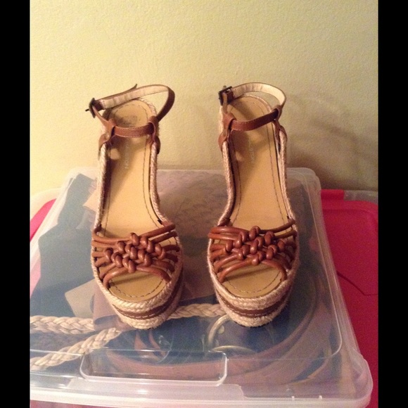 H by Halston platform wedges