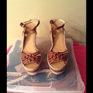 H by Halston platform wedges