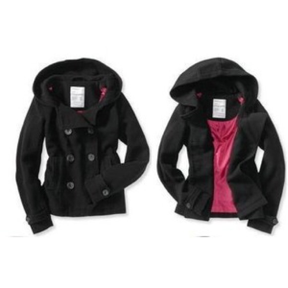 Aeropostale Black pea coat