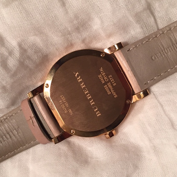 Burberry Check Stamped Classic Round Dial Watch main image 4