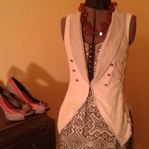 Sold!   Military style vest with lacey sides.