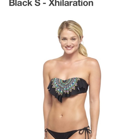 Xhilaration Black Bandeau Bikini