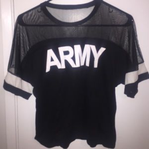Army mesh top