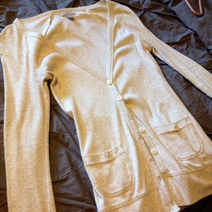 Light taupe/cream button-down cardigan