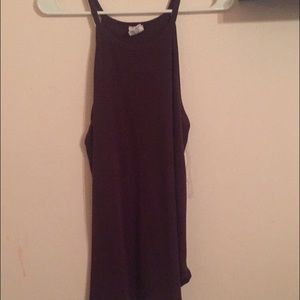 Maroon halter tank