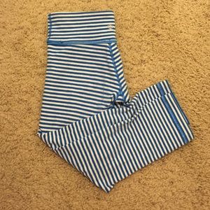 Lululemon - striped crop pants - size 4