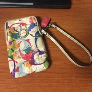 Coach wrist wallet/phone holder