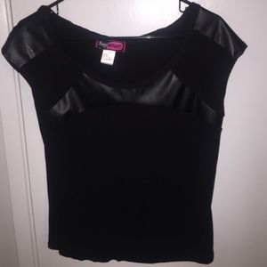 Pleather top