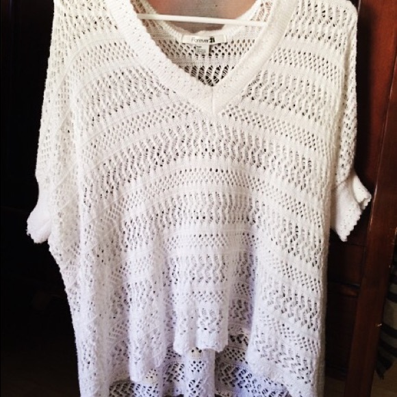 Forever 21 crochet shirt