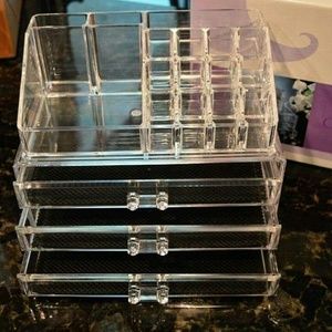 3 DRAWE ACRYLIC MAKEUP OR JEWELRY ORGANIZER