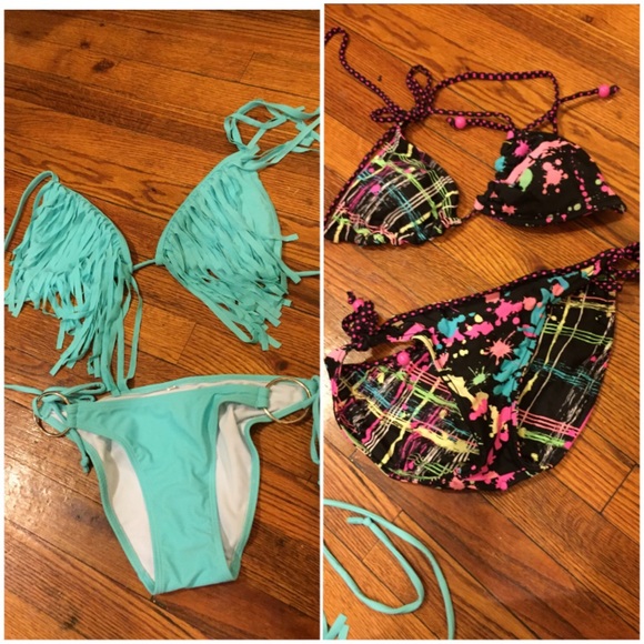 2pc bikinis All worn ONCE not even a whole day