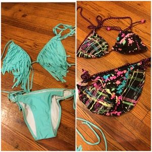 2pc bikinis All worn ONCE not even a whole day