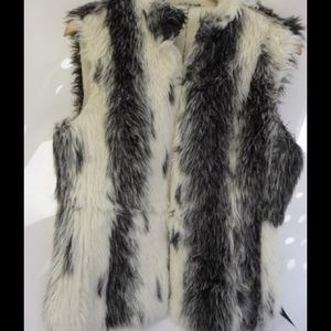 shearling reversible vest