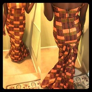 Size 6 Custom Made Ankara (African Print) Dress