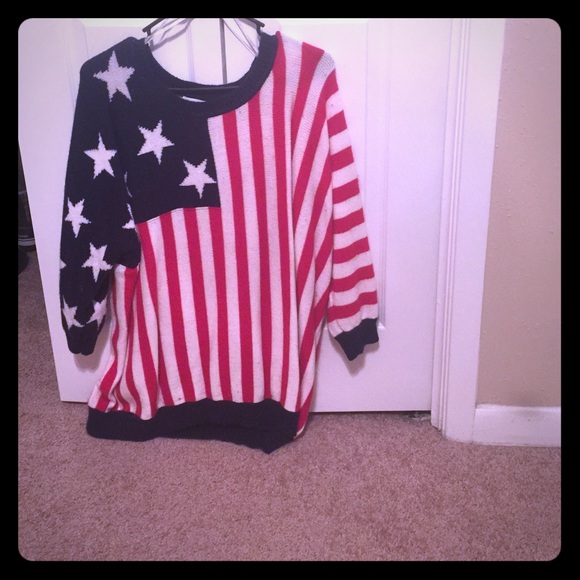 Forever 21 flag sweater