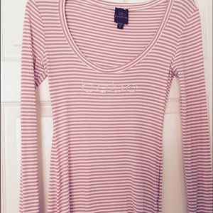 Pink white Bebe shirt
